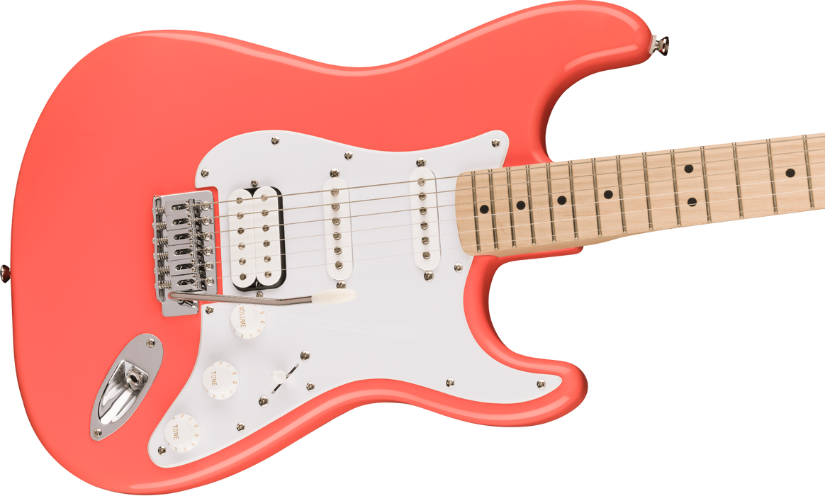 Squier Sonic Stratocaster HSS Maple Fingerboard - Tahitian Coral