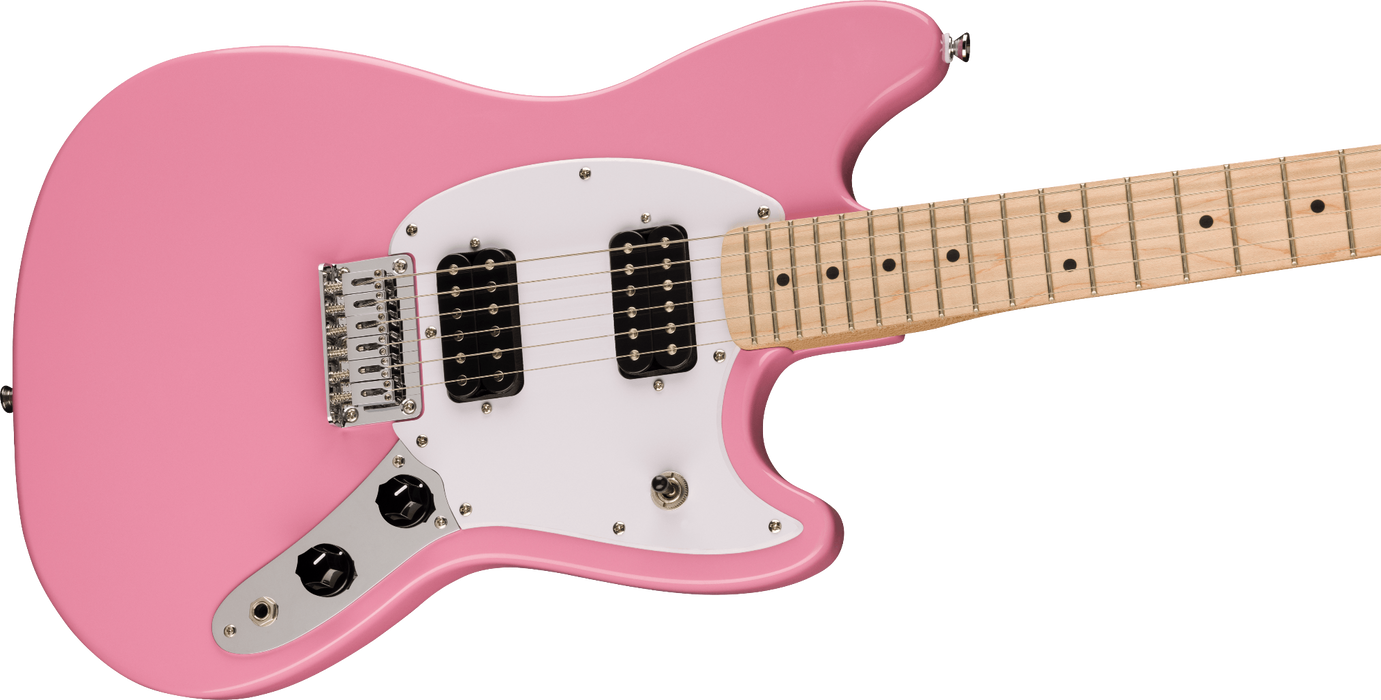 Squier Sonic Mustang HH Maple Fingerboard - Flash Pink