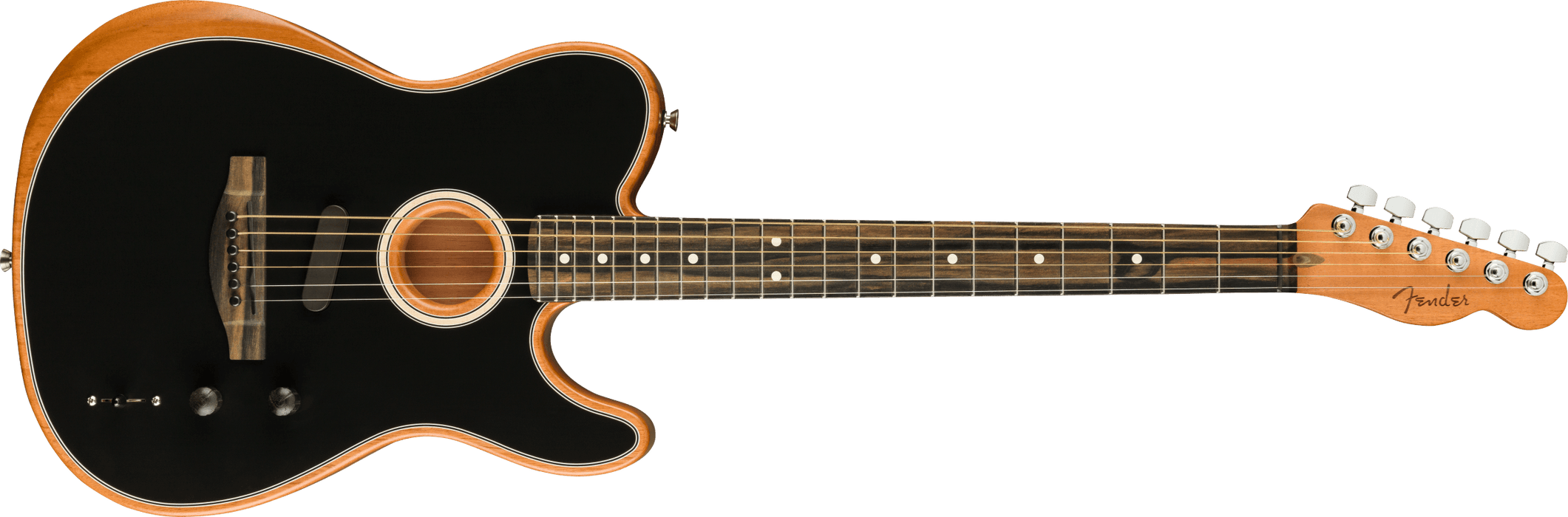 Fender American Acoustasonic Telecaster Ebony Fingerboard - Black