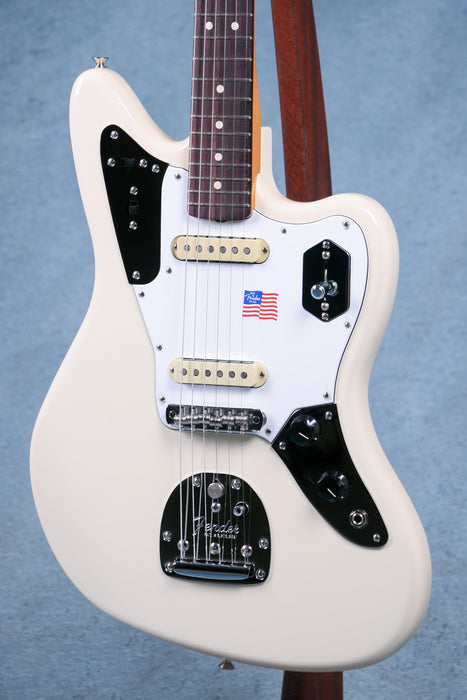 Fender Johnny Marr Signature Jaguar Rosewood Fingerboard - Olympic White B-STOCK - V2217355B
