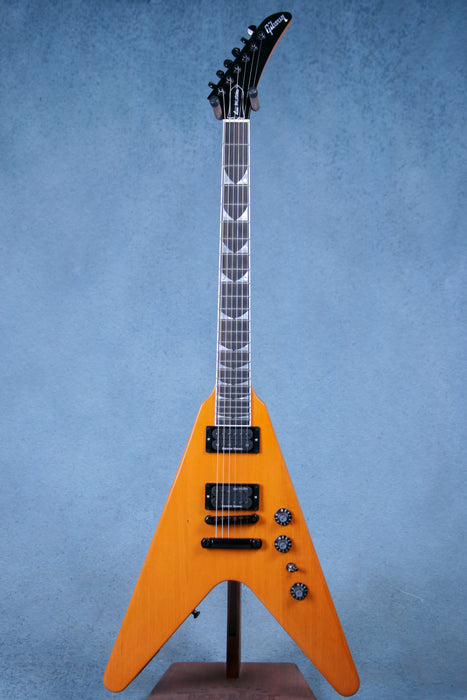 Gibson Dave Mustaine Signature Flying V EXP Electric Guitar B-Stock - Antique Natural - 200430260B