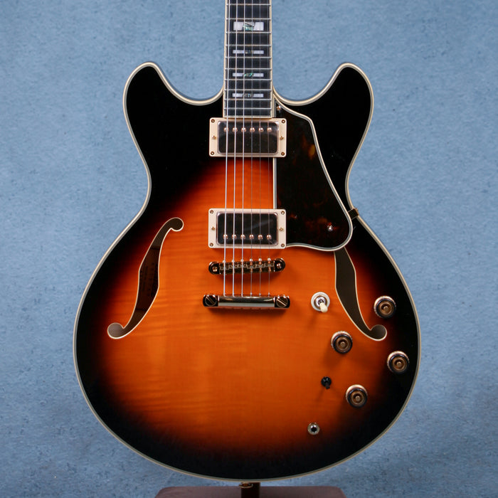 Ibanez AS2000 BS Prestige Electric Guitar w/Case - Brown Sunburst - F2307609