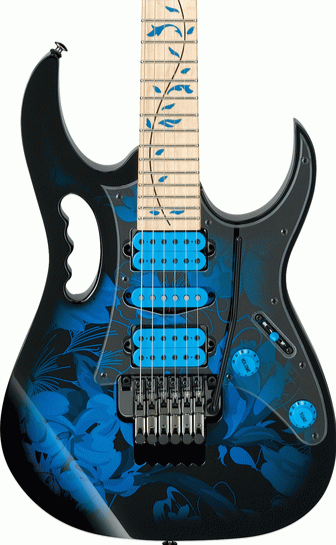 Ibanez JEM77P BFP Steve Vai Signature Electric Guitar - Blue Floral Pattern