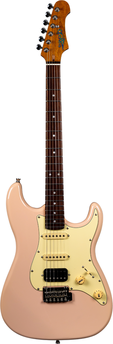 JET JS-400-PK-R Rosewood HSS Electric Guitar - Shell Pink