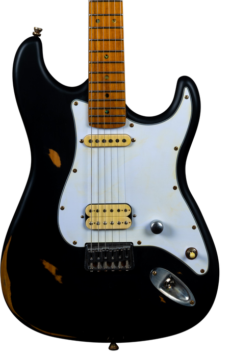 JET JS-800-RLC-BK Relic HS Electric Guitar - Black