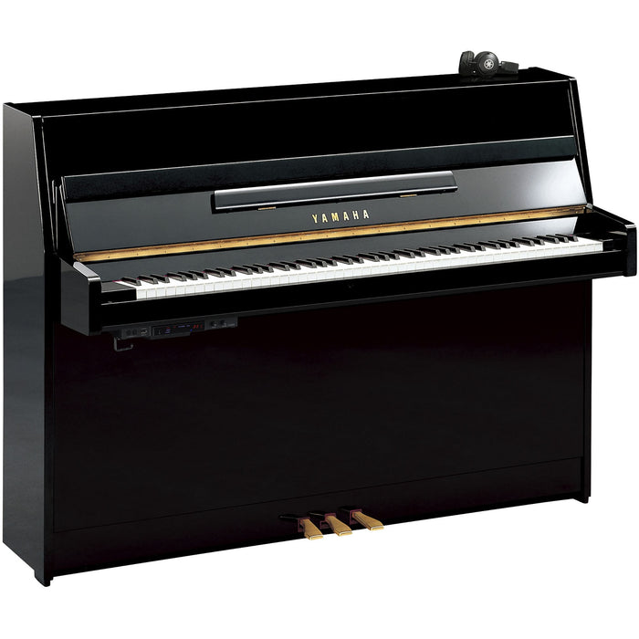 Yamaha JU109SC3 Silent 109cm Upright Piano - Polished Ebony