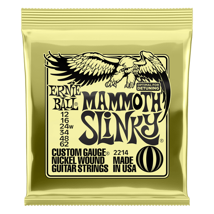 Ernie Ball Mammoth Slinky 12-62 Nickel Wound Electric Guitar Strings