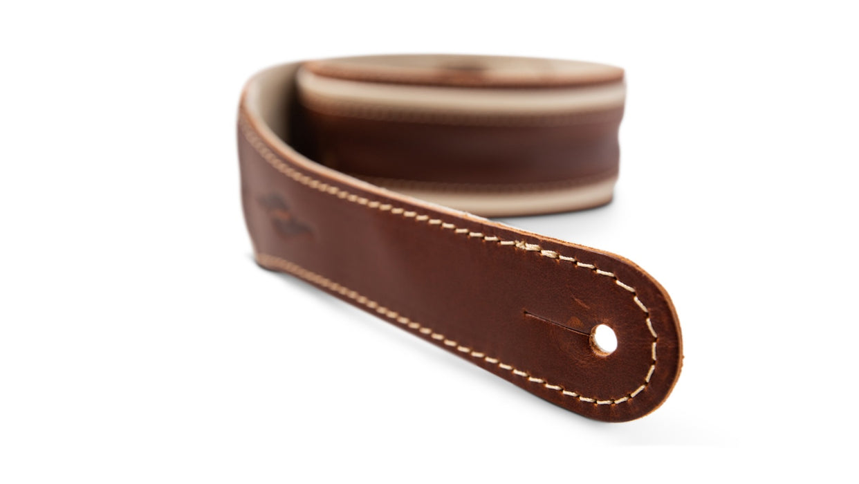 Taylor Element Strap - Brown/Cream Leather- 2.5 inch