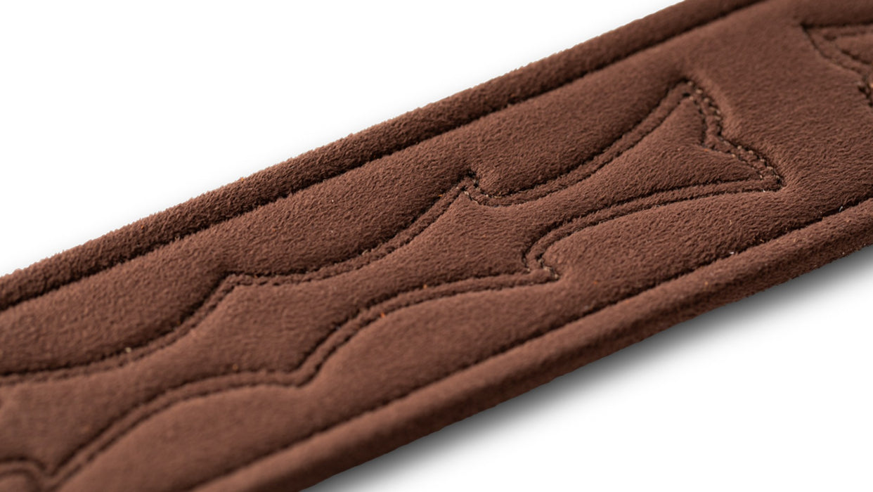 Taylor Vegan Leather Strap - Tan w/Stitching 2.75 inch- Embossed Logo