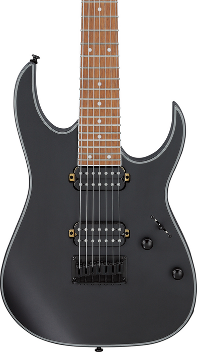 Ibanez RG7421EXBKF 7 String Electric Guitar - Black Flat