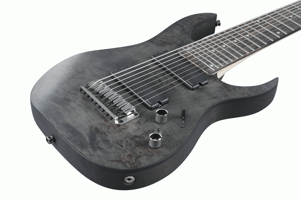 Ibanez RG9PB TGF 9 String Electric Guitar - Transparent Gray Flat