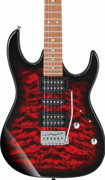 Ibanez RX70QA TRB Electric Guitar - Transparent Red Burst