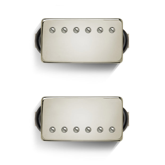 Bare Knuckle Stormy Monday Humbucker Pickup Set 50mm - Nickel Cover - 4 Conductor / Potted / Short Leg