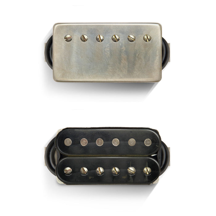 Bare Knuckle Black Dog Pickup 50mm - Open Aged Black/Aged Nickel Cover - 4 Conductor / Short Leg