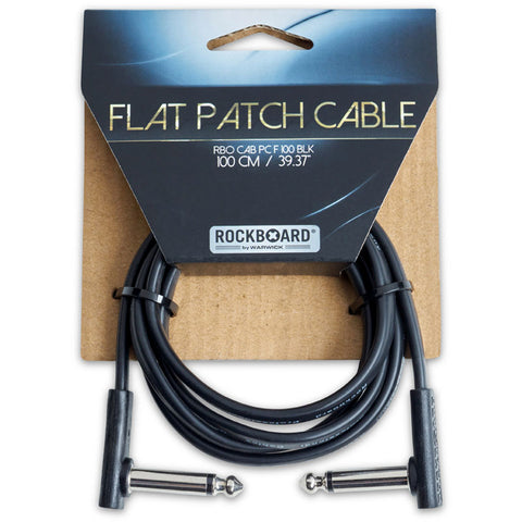 Warwick RockBoard Flat Patch Cable Black - 100cm