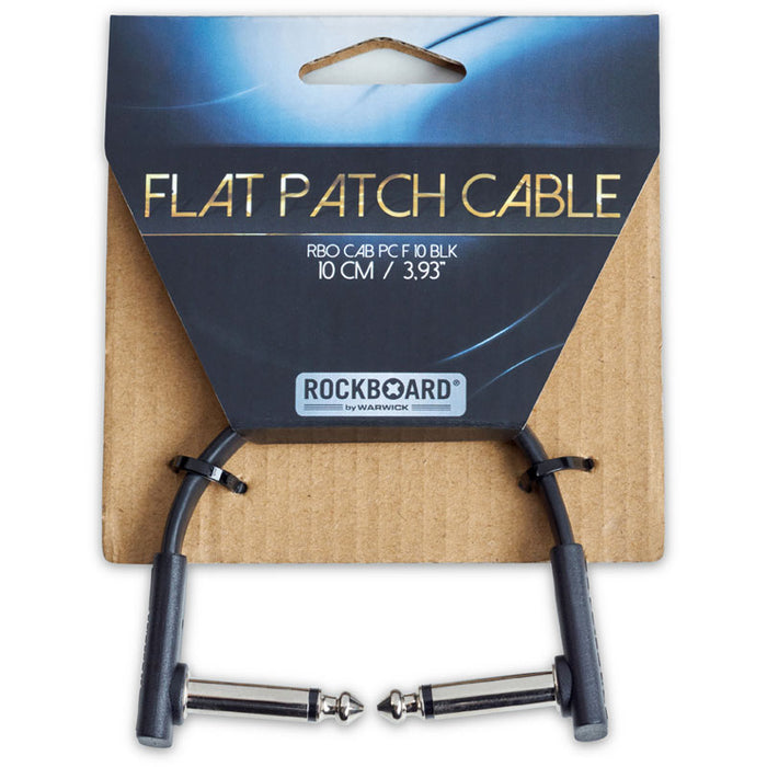 Warwick RockBoard Flat Patch Cable Black - 10cm