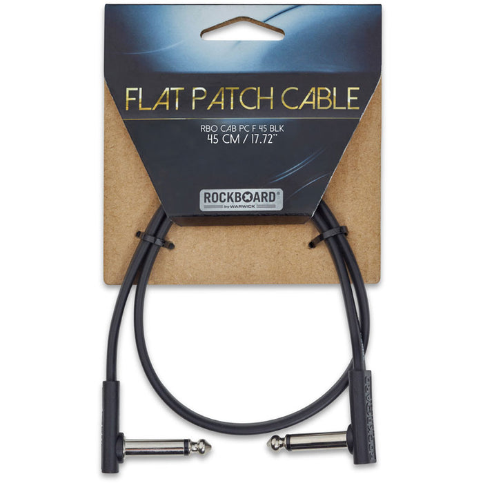 Warwick RockBoard Flat Patch Cable Black - 45cm