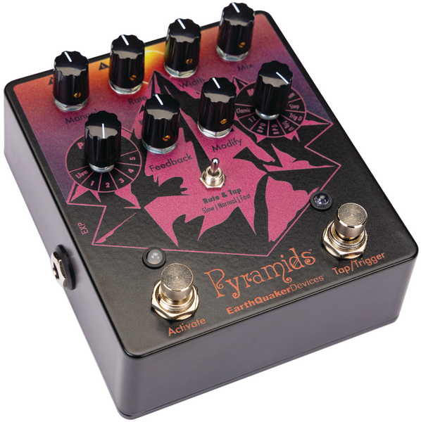 EarthQuaker Devices Limited Edition Pyramids Solar Eclipse Stereo Flanger Effects Pedal