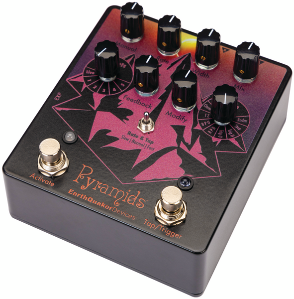 EarthQuaker Devices Limited Edition Pyramids Solar Eclipse Stereo Flanger Effects Pedal