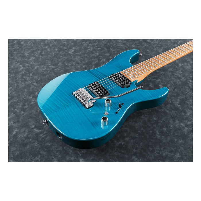 Ibanez MM1 TAB Martin Miller Signature Electric Guitar - Transparent Aqua Blue