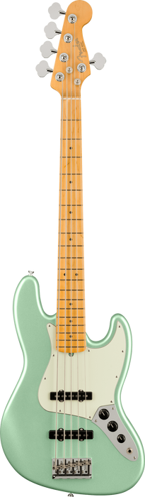 Fender American Professional II Jazz Bass V Maple Fingerboard - Mystic Surf Green