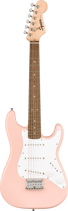 Squier Mini Stratocaster Laurel Fingerboard Electric Guitar - Shell Pink