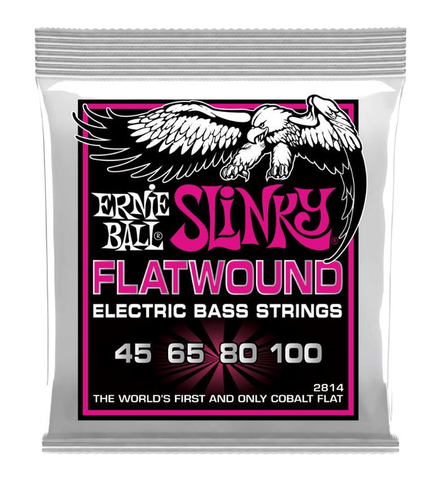 Ernie Ball Super Slinky Flatwound 45-100 Electric Bass Strings