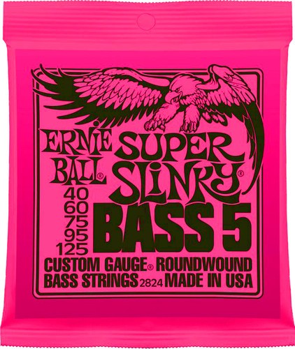 Ernie Ball 5 String Super Slinky 40-125 Nickel Wound Electric Bass Strings