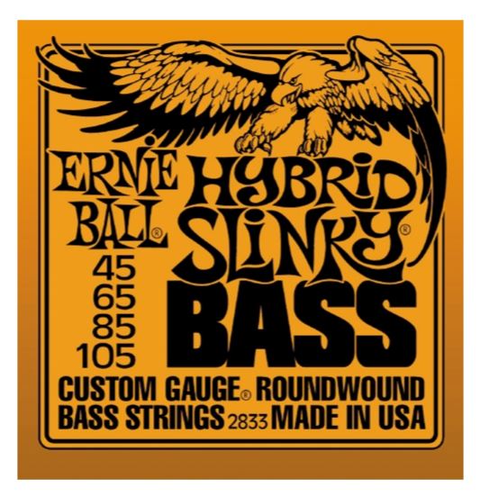 Ernie Ball Hybrid Slinky 45-105 Nickel Wound Electric Bass Strings