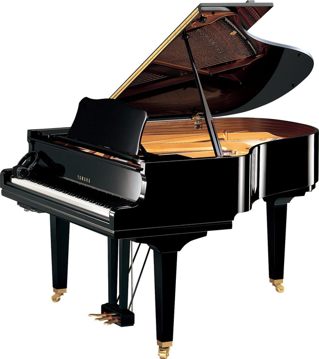 Yamaha GC2MSH3 Silent 173cm Grand Piano - Polished Ebony