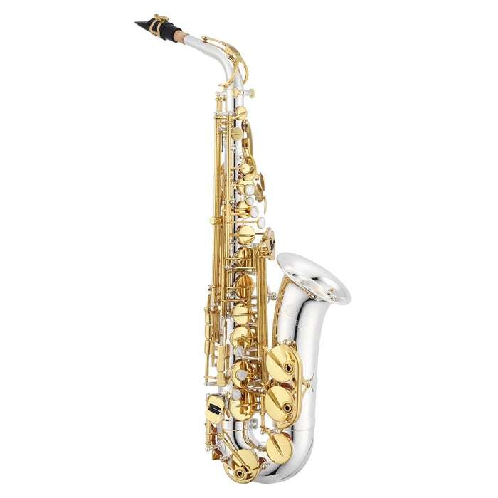 Jupiter JAS1100SGQ Alto Saxophone 1100 Series w/ Silver Body and Gold Keys Backpack Case