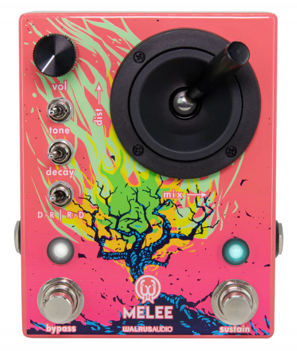 Walrus Audio Melee Wall Of Noise Reverb Distortion Effects Pedal