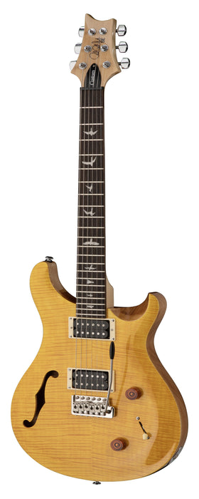 PRS SE Custom 22 Semi Hollow Electric Guitar - Santana Yellow