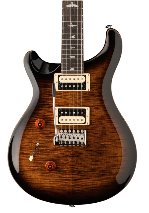 PRS SE Custom 24 Left Handed Electric Guitar - Black Gold Burst