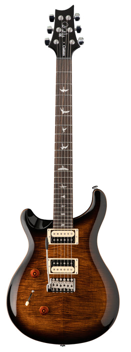 PRS SE Custom 24 Left Handed Electric Guitar - Black Gold Burst