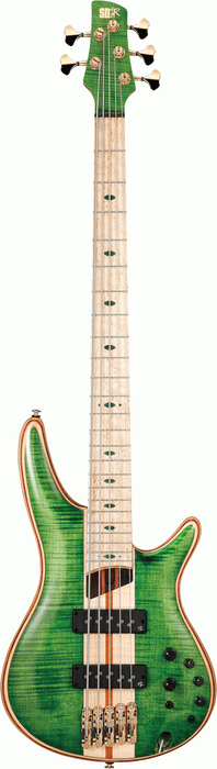 Ibanez SR5FMDX EGL Premium Electric Bass Guitar w/Bag - Emerald Green Low Gloss
