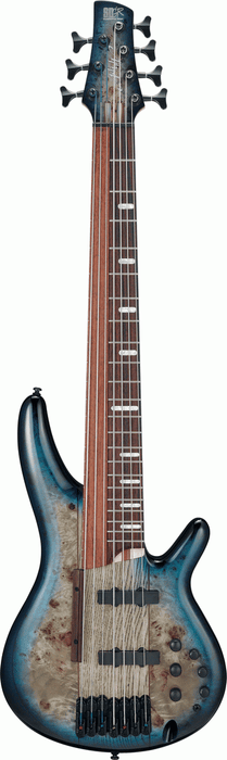 Ibanez SRAS7 CBS Ashula 7 String Electric Bass - Cosmic Blue Starburst