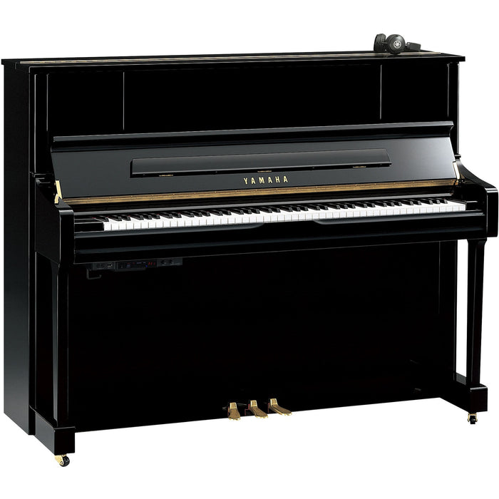 Yamaha U1JSC3 Silent 121cm Upright Piano - Polished Ebony
