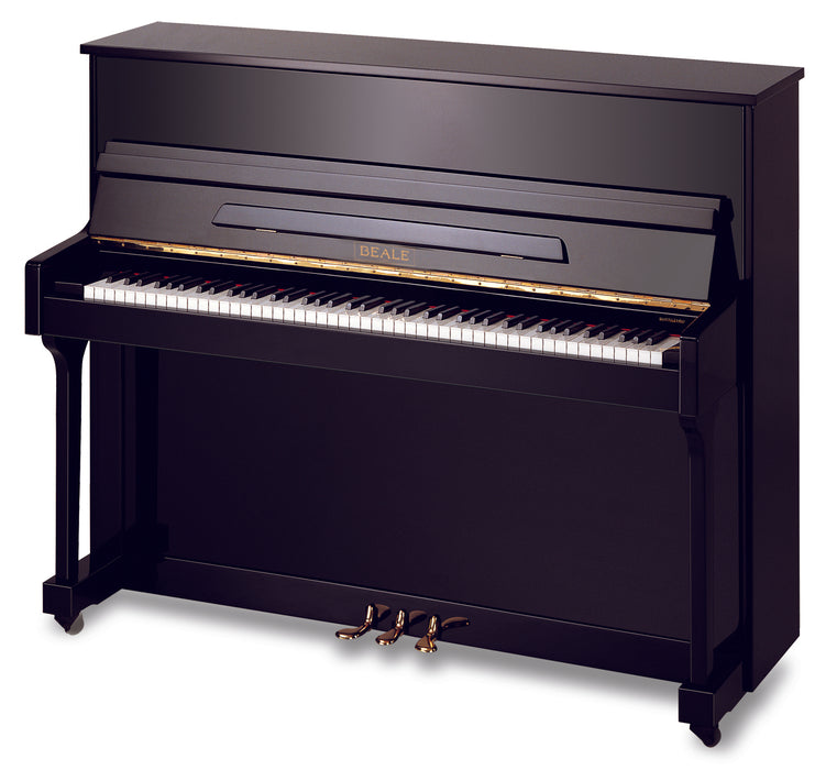 Beale UP118M2 118cm Upright Piano - Polished Ebony