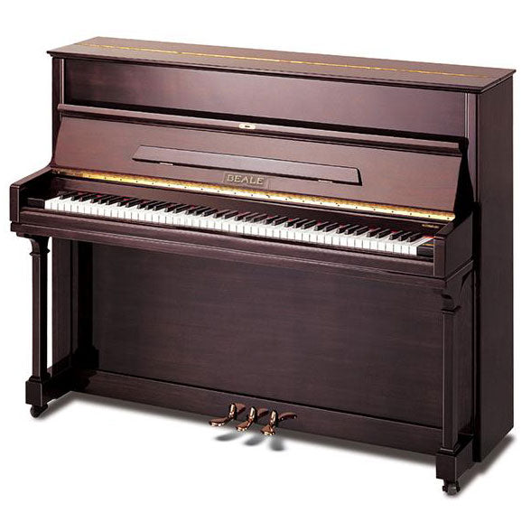 Beale UP121S 121cm Upright Piano - Polished Dark Walnut
