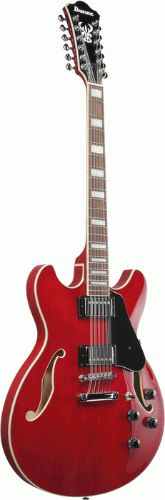Ibanez AS7312 TCD 12 STR Artcore Electric - Transparent Cherry Red