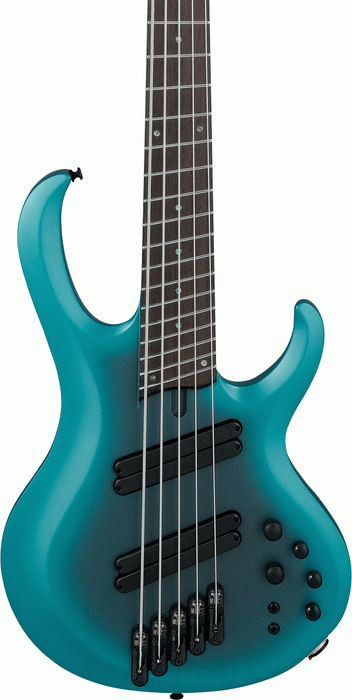 Ibanez BTB605MS CEM Multi Scale Electric Bass Guitar - Cerulean Aura Burst Matte