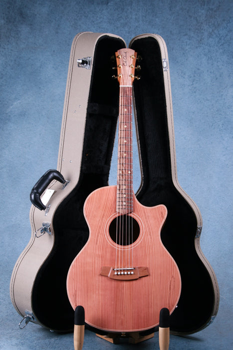 Cole Clark AN2EC-RDBL Grand Auditorium Acoustic Electric Guitar - 22019924