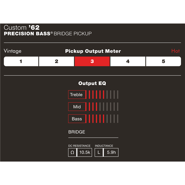 Fender Custom Shop 62 Precision Bass Pickup Black