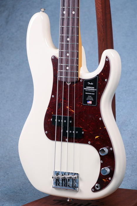 Fender American Professional II Precision Bass Rosewood Fingerboard - Olympic White - US21037079