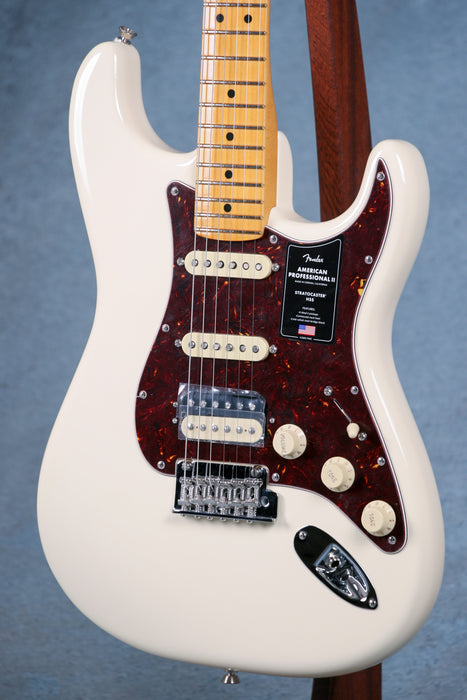 Fender American Professional II Stratocaster HSS Maple Fingerboard - Olympic White - US22017802