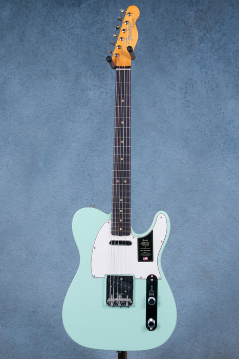 Fender American Vintage II 1963 Telecaster Rosewood Fingerboard Electric Guitar - Surf Green - V2212181