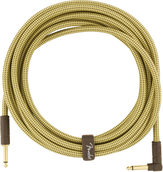 Fender Deluxe Series Instrument Cable Straight/Angle 10ft - Tweed