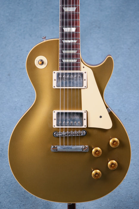 Gibson Custom 1957 Les Paul Goldtop Reissue VOS Electric Guitar - Double Gold - 711360