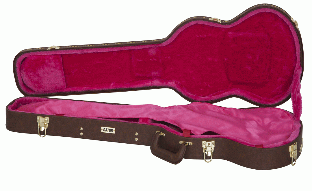 Gator GW-SG-BROWN Deluxe Wood Guitar Case